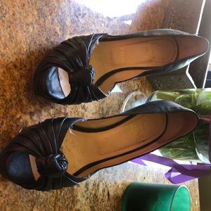 Size 38 black peek-boo